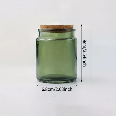Pot En Verre Ambré - Bouchon En Liège