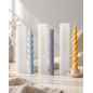moule en silicone de bougie spirale