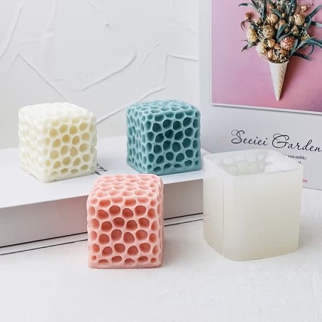 moule en silicone de bougie petite nid d'abeille