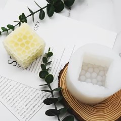 Moule en silicone pour Mini-bougie nid d'abeille