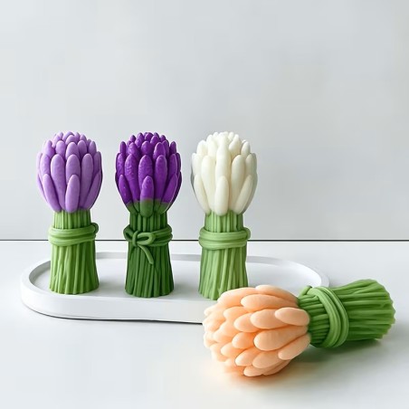 moule en silicone de bougie bouquet de fleur