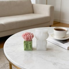 Moule en silicone pour Bougie Bouquet de fleurs compact