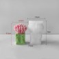 Moule en silicone pour Bougie Bouquet de fleurs compact