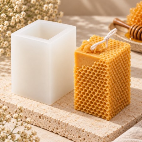 moule en silicone de bougie nid d'abeille