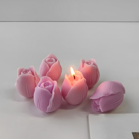 moule en silicone de bougie tulipe