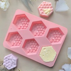 moule en silicone de savon nid d'abeille