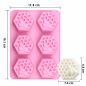 Moule en silicone Savon nid d'abeille – 6 empreintes