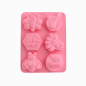 Moule en silicone pour savon Abeilles – 6 empreintes Moule en silicone pour savon Abeilles – 6 empreintes