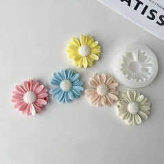 moule en silicone de bougie marguerite