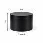 Pot en métal pour bougies avec couvercle – 220 ml