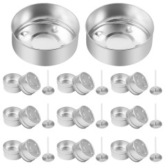 100 pièce coupelles chauffe-plat aluminium pour bougie + Mèches