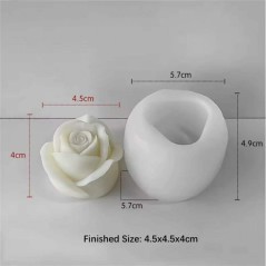 Moule en silicone Pour Bougie Rose