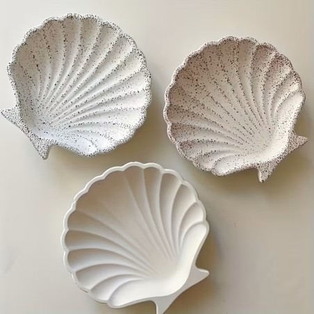 moule en silicone coquillage plâtre