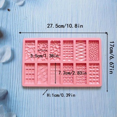 Moule en silicone décoratif mini-tablette de chocolat