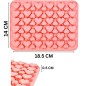 moule en silicone de cœurs