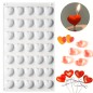 moule en silicone de décoration cœurs