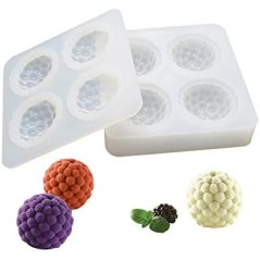 Moule en silicone Framboises 3D