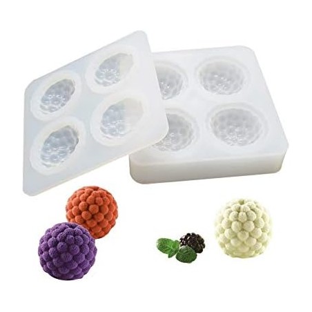Moule en silicone Framboises 3D