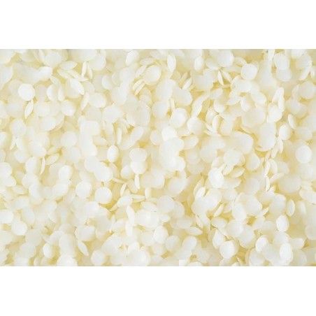 Cire d'abeille blanche en pastilles pour bougies – 1 kg