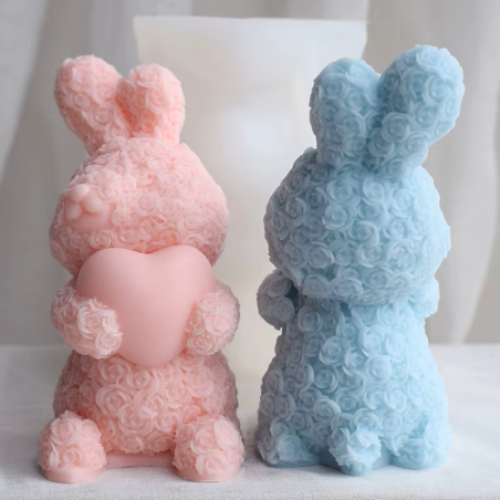 moule en silicone de bougie lapin