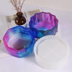 Moule en silicone pour Plâtre/Résine - Pot de fleurs 15 cm