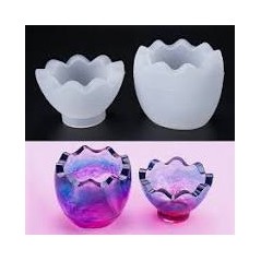 Moule en silicone pour Plâtre/Résine - Pot coquille d'œuf