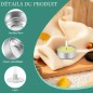 100 pièce coupelles chauffe-plat aluminium pour bougie + Mèches