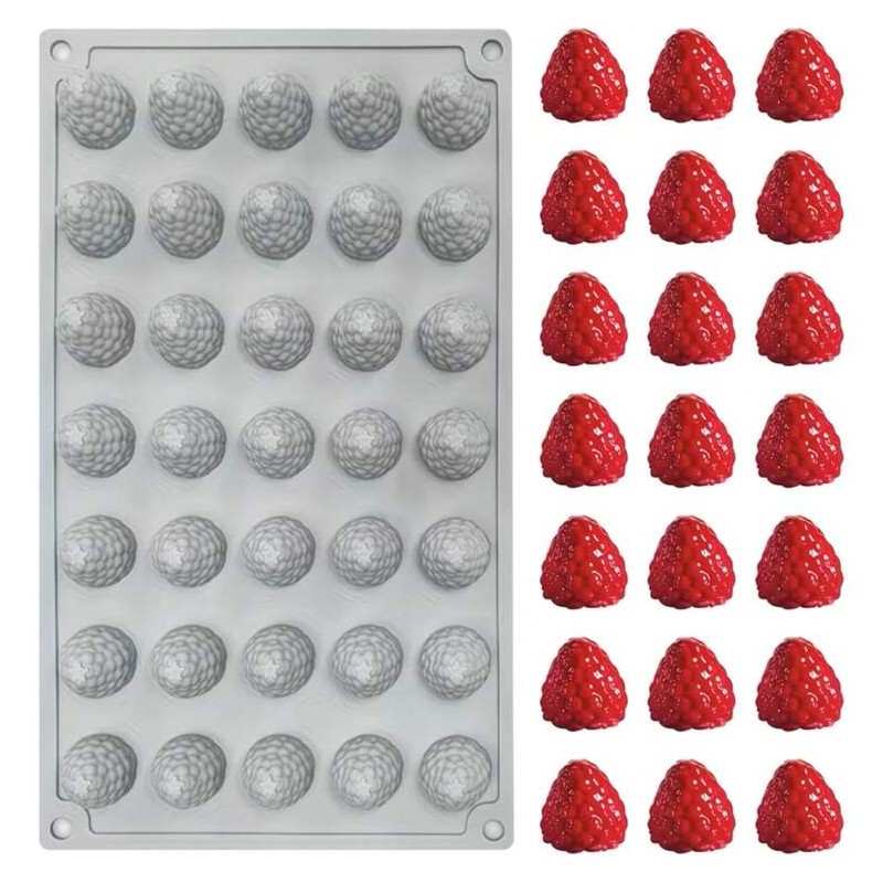 moule en silicone de framboise