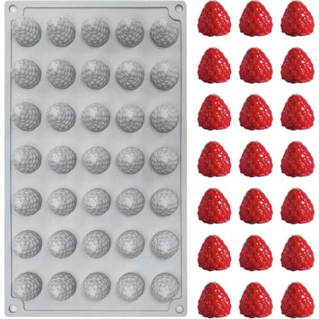 moule en silicone de framboise