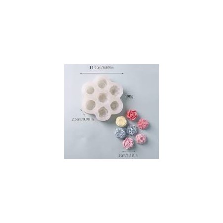 moule en silicone de bougie petites fleurs