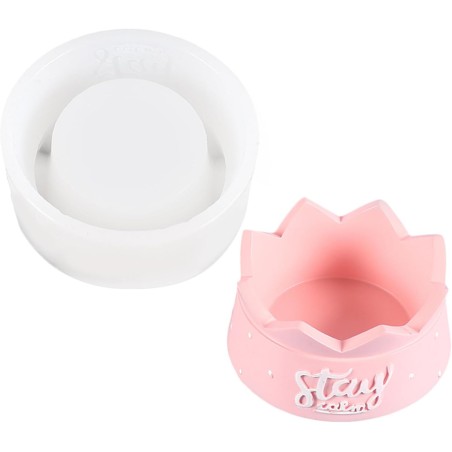 Moule en silicone Pot décoratif pour plâtre et résine