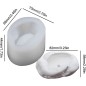 Moule en silicone Pour Plâtre et résine - Pot irrégulier effet pierre