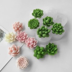 Moule en silicone pour Bougie Mini Cactus