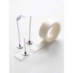 100pcs Adhésifs Double Face Pour Mèche De Bougie