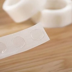 Lot de 100 adhésifs double face pour mèches de bougies