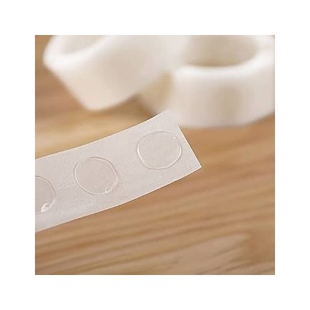 Lot de 100 adhésifs double face pour mèches de bougies