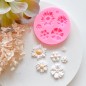 Moule en silicone Mini-fleurs variées décoratives