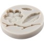 Moule en silicone Fleur, feuilles et branche