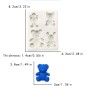Moule en silicone Mini-oursons décoratifs