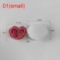 Moule en silicone pour bougies Coeur en roses