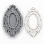 Moule en silicone Cadre ovale baroque
