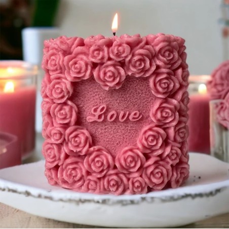 Moule En Silicone Bougie - Love Candle