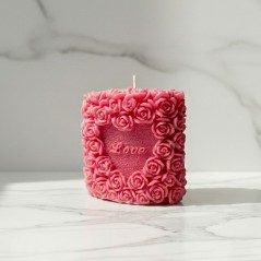 Moule En Silicone Bougie - Love Candle