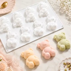 Moule en silicone Mini-oursons 3D