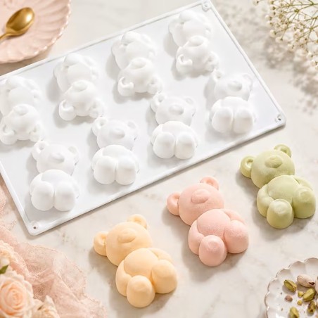 Moule en silicone Mini-oursons 3D