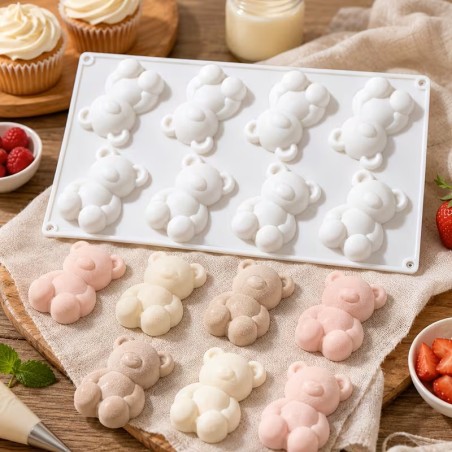 Moule en silicone Mini-oursons 3D