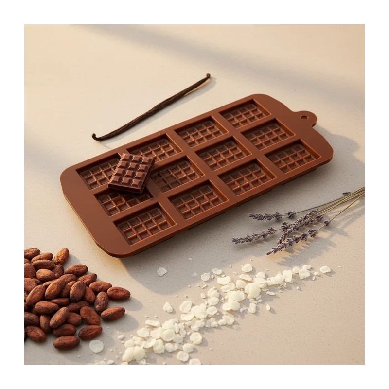 Moule en silicone Mini-tablettes de chocolat