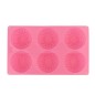 Moule en silicone pour savon rond floral