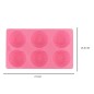 Moule en silicone pour savon rond floral
