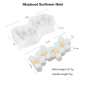 Moule en silicone Pou bougie Fleurs décoratives – 4 modèles
